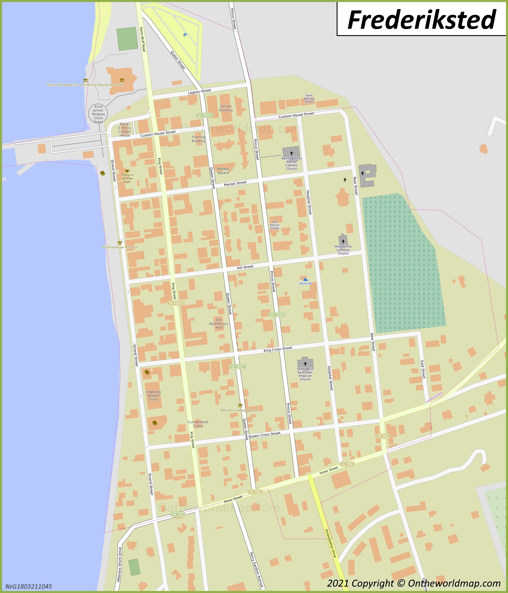 Map of Frederiksted
