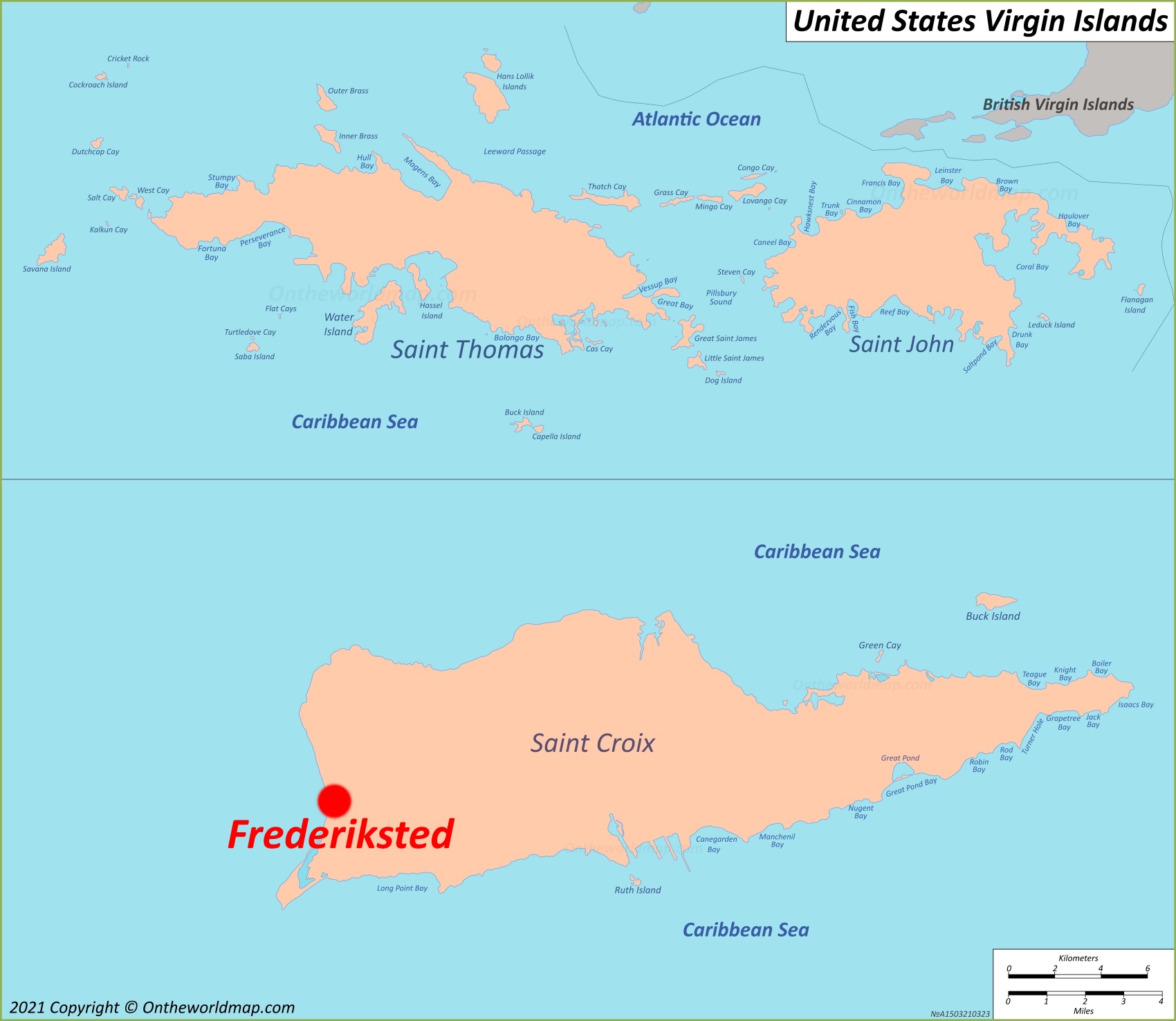 Frederiksted Location Map