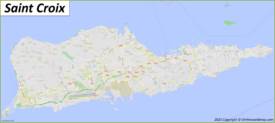 Map of Saint Croix