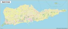 Map of Saint Croix