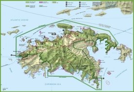 Saint John Island Tourist Map