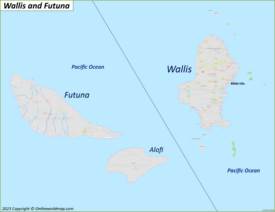 Detailed Map of Wallis and Futuna