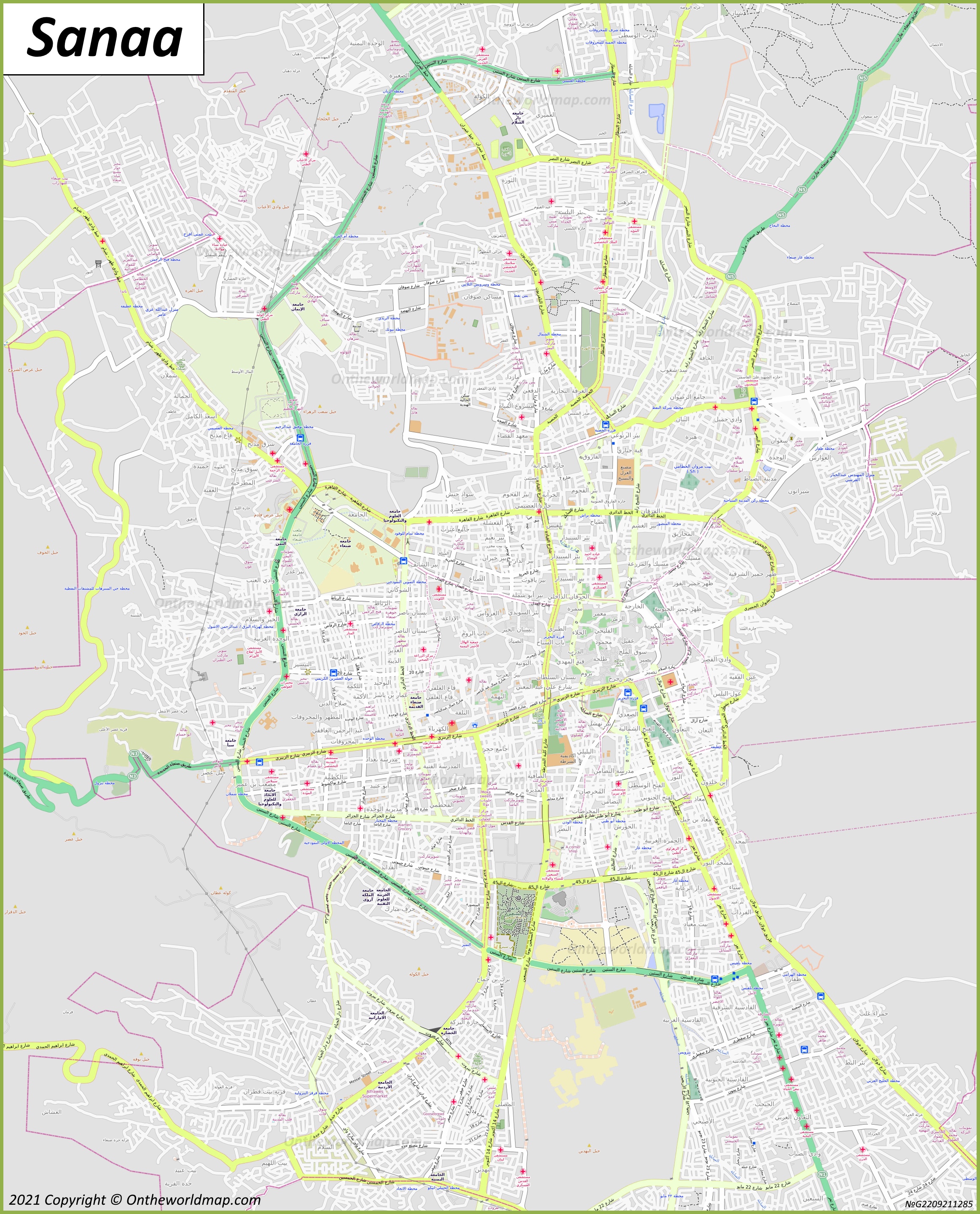 Map of Sanaa
