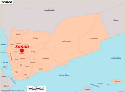 Sanaa Location Map