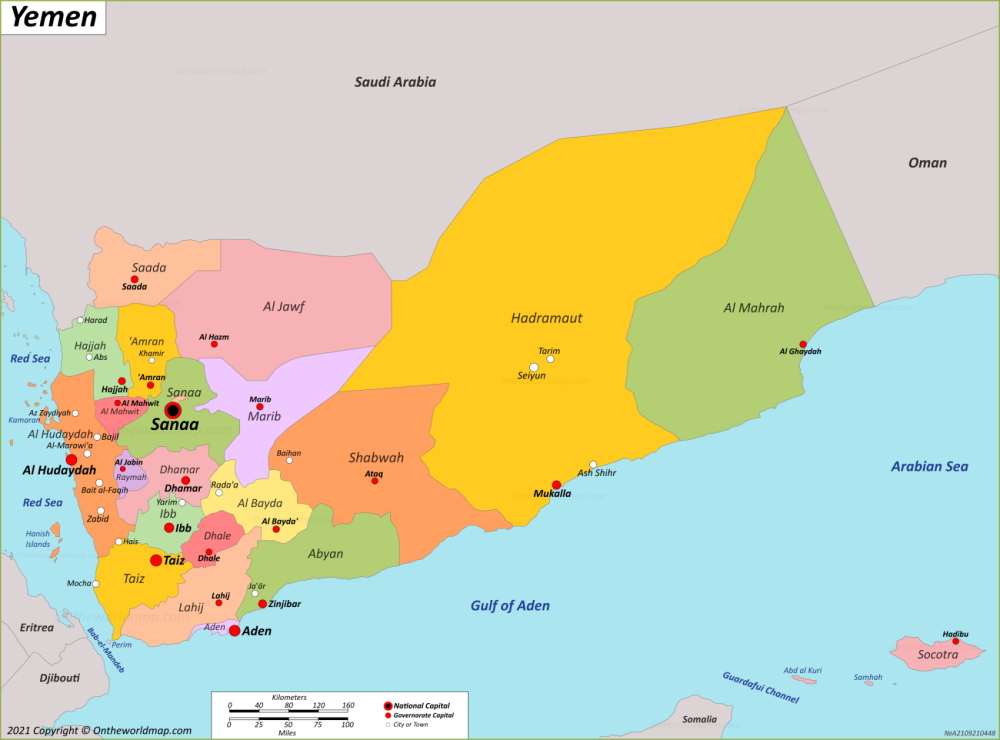 Yemen Map | Detailed Maps of Republic of Yemen