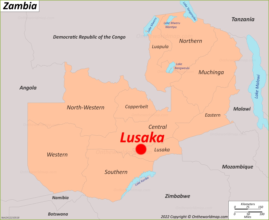 Lusaka Location Map